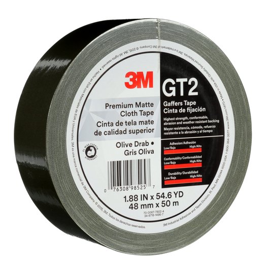 3M GT2 Matte Cloth Gaffers Tape