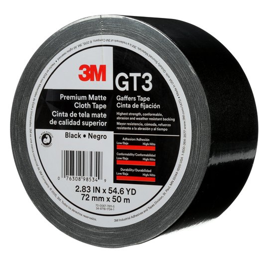 GT3 Matte Cloth Gaffers Tape by 3M